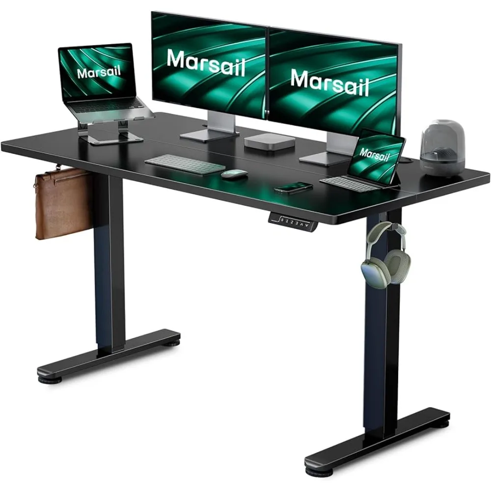 

Marsail Electric Standing Desk, 48 * 24 Inch Sit Stand up Desk for Home Office Furniture Computer Desk with 3 Memory Presets