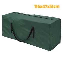 Outdoor Waterproof Heavy-Duty Rip-Proof Oxford Fabric Storage Bag for Furniture Cushions (Green 116x47x51cm)