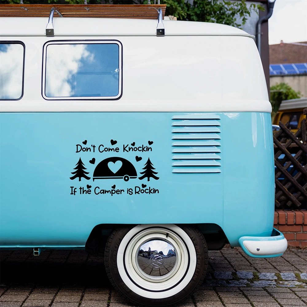 

Don't Come Knockin If The Camper Is Rockin Stickers Large Caravan Stickers Motorhome RV Truck Decal Horsebox Car Van Decals