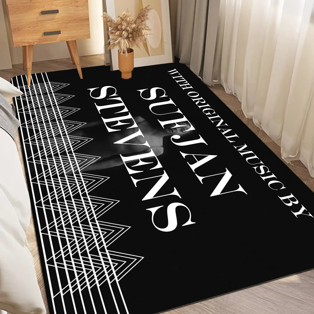 thumbnail image 1 of Alfombra de suelo retro de la cantante S-Sufjan Stevens, opción múltiple, para sala de estar, cocina, antideslizante, decoración moderna para el hogar, 1 of 5