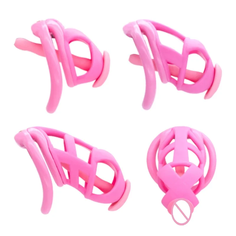 Cobra Chastity Cage Embedded Small Lock with Catheter Cock Lock Male Abstinence Escape Prevention Adult Erotic Sex Toys penis chastity cage chastity lock sex toy male female sex toy