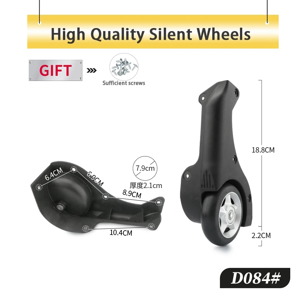 

Luggage Wheels Suitcase Shock-Absorbing Wear-Resistant Replacement Password Box Suitcase High-Quality Universal Fixed Pulley
