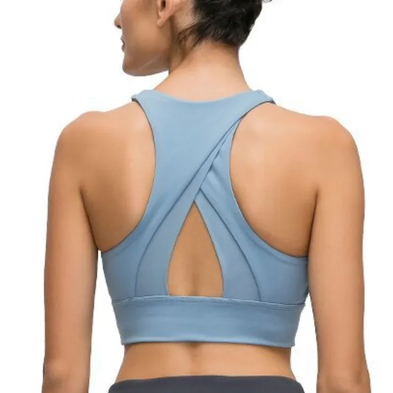 Solid Color Yoga Tight Sports Bras For Women 2024 Women's Fitness Zipper Bra Sportswear Woman Gym Training Female Crop Tops