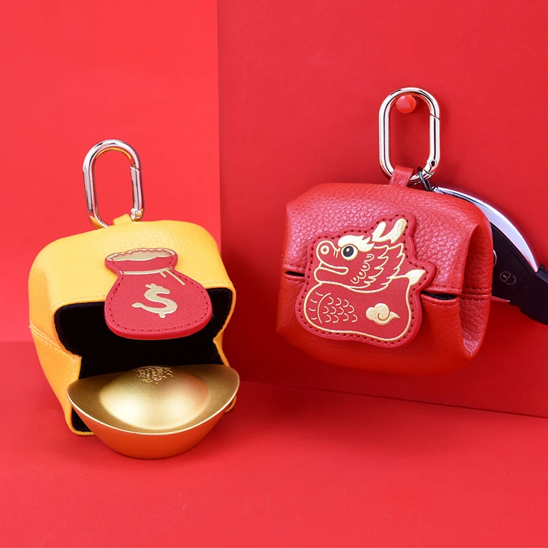 

Креативный Кошелек для монет с изображением дракона, сумка для хранения наушников, кожаная сумочка для монет из суперволокна, женские маленькие кошельки, мини-бумажник