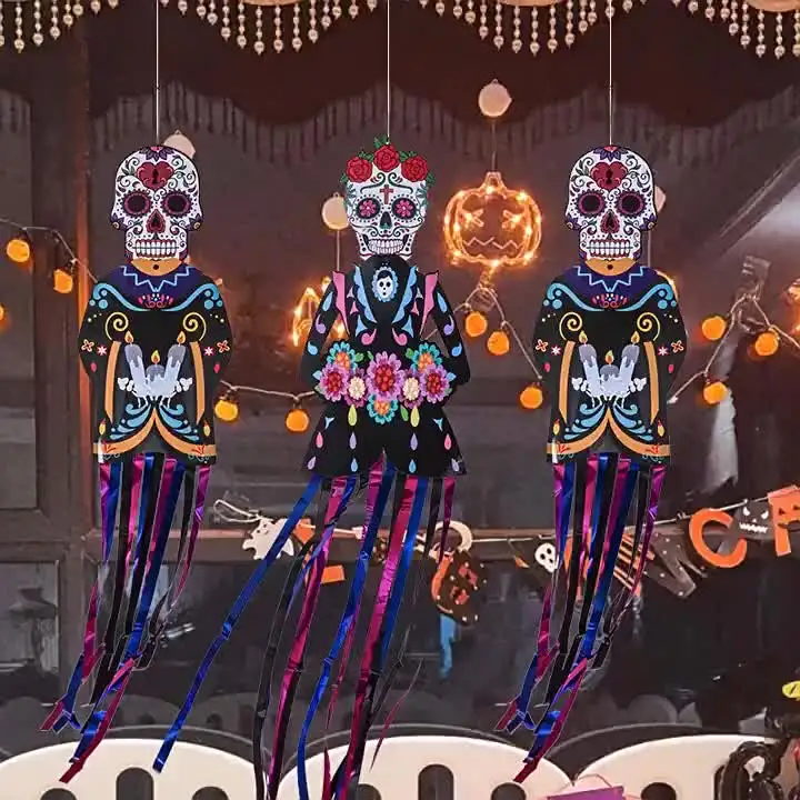 GLOBLELAND Timbri Trasparenti In Silicone Day Of The Dead – Set Con Madonna Di Guadalupe, Fiori E Scheletri Per Scrapbooking