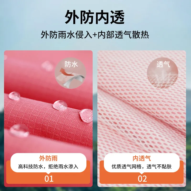 커플용 전신 반사 레인코트 세트 야외 라이더 남녀 분리형 전동 스쿠터 오토바이 라이딩 레인코트 패션