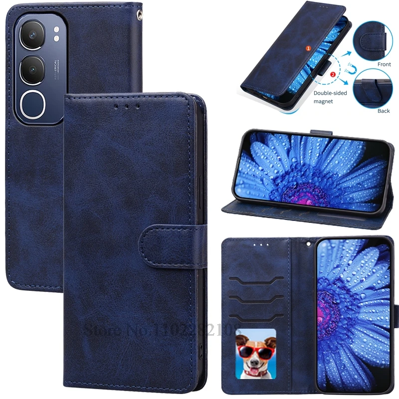 Premium Flip Leather Wallet Phone Case with Stand and Book Cover Design
