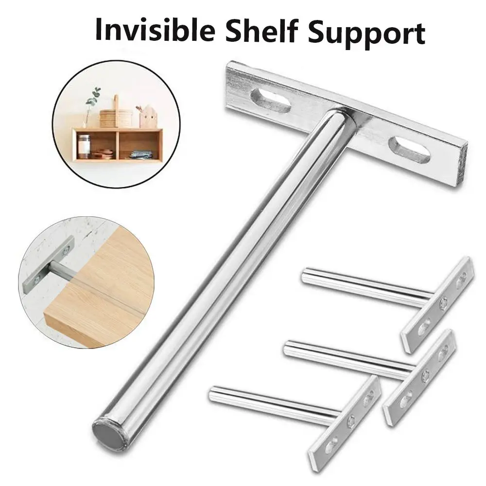

Invisible Floating Shelf Metal Brackets Heavy Duty Concealed Hidden Support Wall Mount Shelf Storage Shelf Furniture Hardware