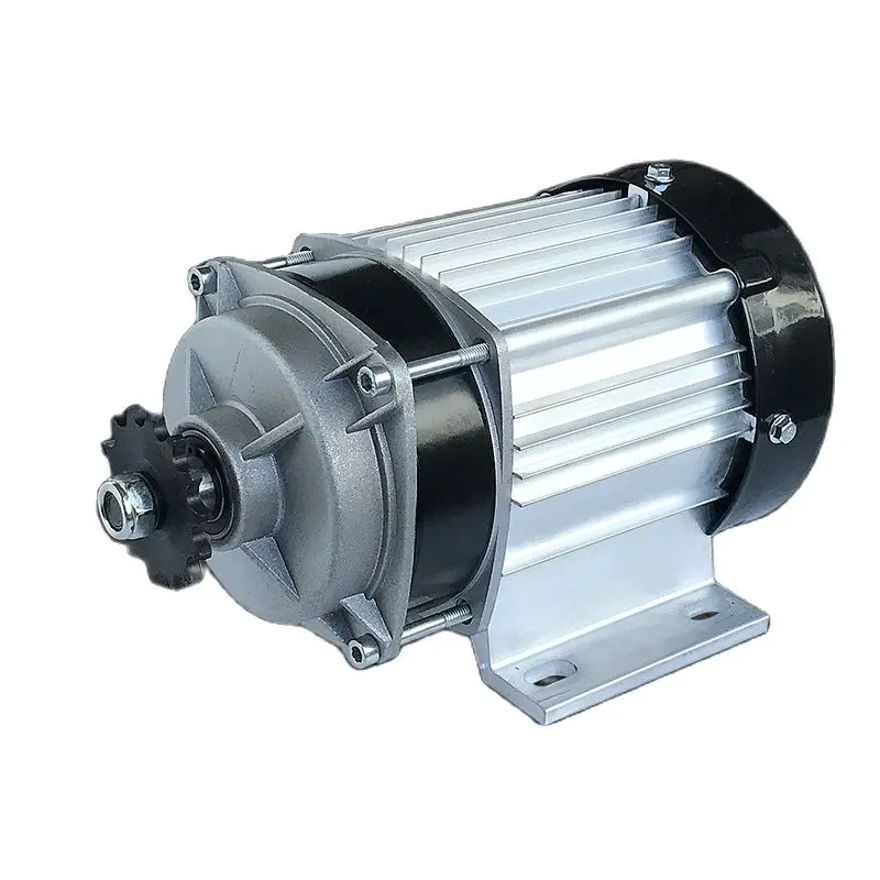 48V 60V 800W 1000W 전기 삼륜 배터리 자동차 감속용 브러시리스 DC 모터(반대 방향 브러시리스 420 체인 모터)