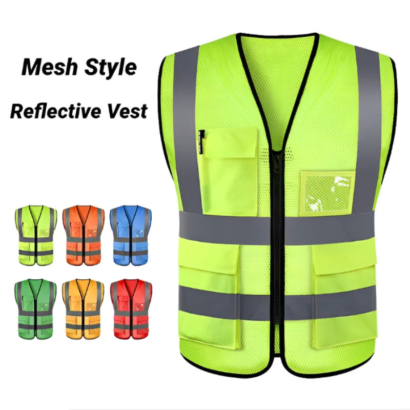 Adjustable Reflective Highlight High Visibility Safety Vests for Running Cycling Sports Traffic Night Outdoor