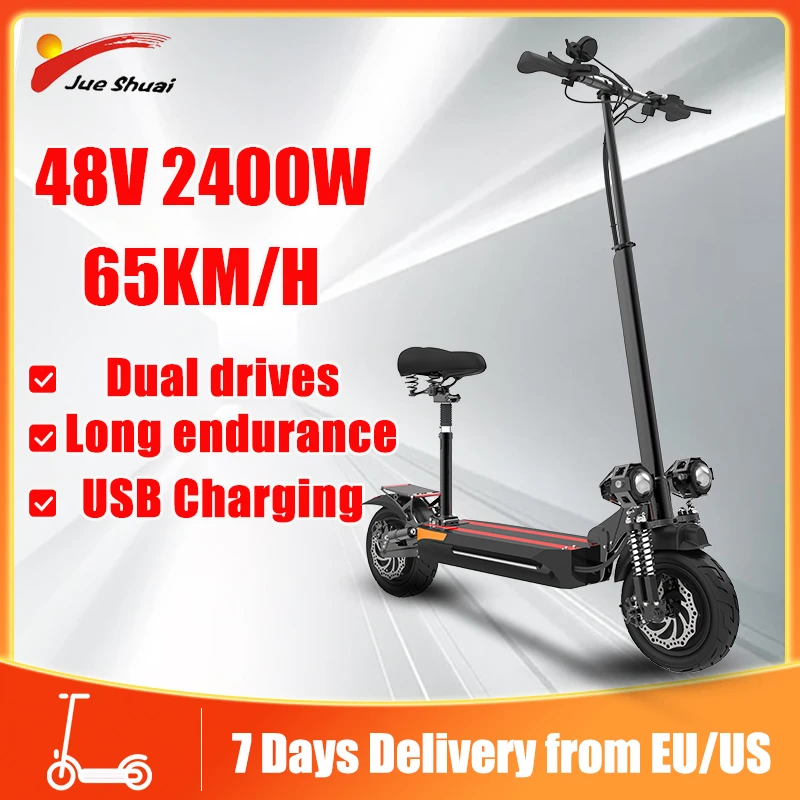 Jueshuai X500 Electric Scooter Adults With Seat 2400w Dual Motor E