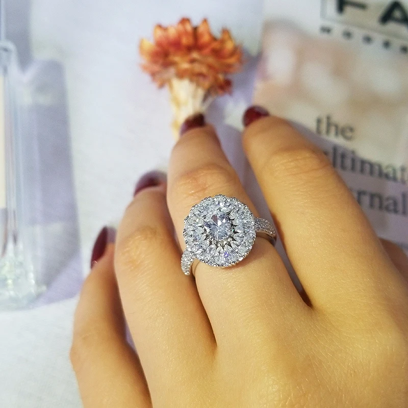 Luxury Oval Pink Silver Color Rings For Women Wedding Engagement Finger Jewelry Unique Personalized Gift R4588 silver ring wedding rings silver rings