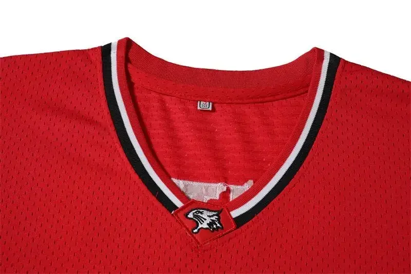 Zac Efron Wildcats Retro Red Basketball Jersey - Men's Stitched Sports Shirt
