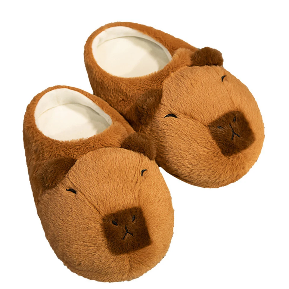 Cozy Plush Capybara Slippers for Women