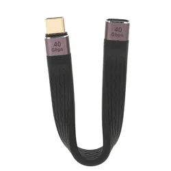 Premium 8K High - Speed USB - C Extension Cable - 40Gbps, 100W Power Delivery, 13.8cm Length (C Male to C Female)