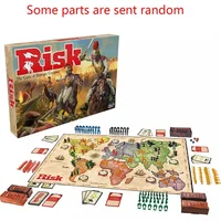 Classic Risk Interactive Card Table Game 1 Risk - Strategic Conquest Game -2 to 5 Players - Family Checkerboard Game -1 Year Old 1