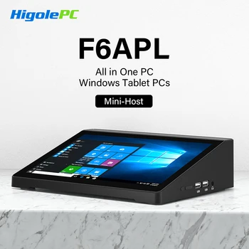 Higole F6APL 10.1'' Fanless Mini PC Intel N4200 Windows 10 WiFi5 4GB 64GB 2340mAh 4K RS-232 RJ45 Laptop Desktop PC Mini Computer