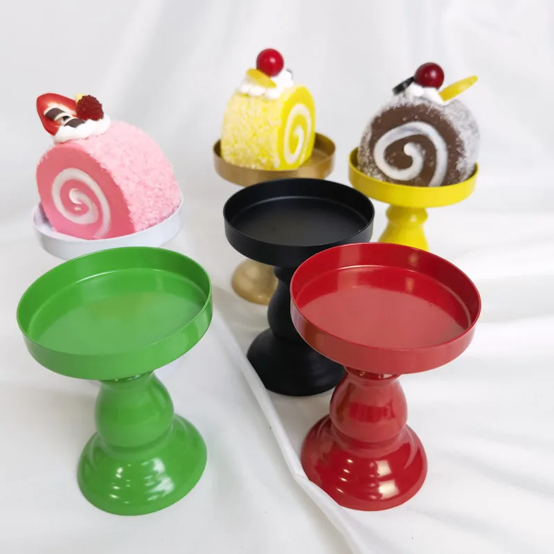 Mini Cake Stand Home party Wedding Desktop Cupcake Dessert Decorat wrought tray dessert cake stand