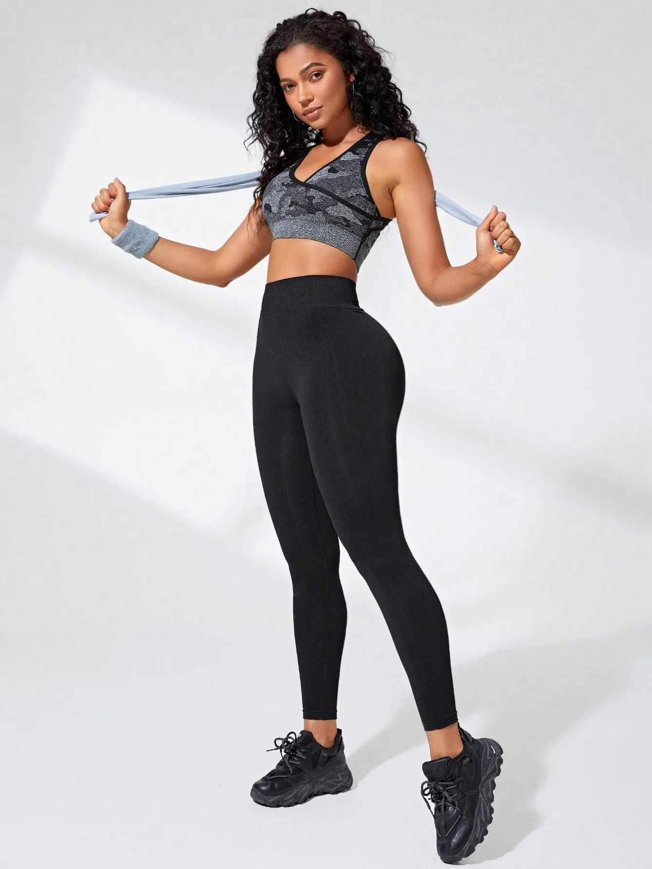 Women Seamless Knitted High Waisted Butt Lifting Yoga Leggings High Stretchy Fast Dry Breathable Workout Pants For Spring sports leggings sports pants yoga pants female tights