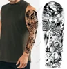 Waterproof Temporary Tattoo Sticker Anubis Ancient Egypt Greece Zeus Eye Full Arm Fake Tatto Flash Tatoo Sleeve for Men Women 6