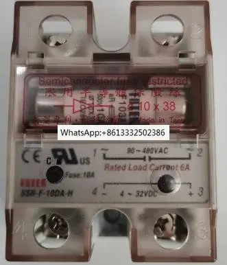 

3PCS SSR-F-10DA SSR-F-25DA SSR-F-25DA-H SSR-F-40DA New Original Semiconductor Fuse Restricted Solid State Relay