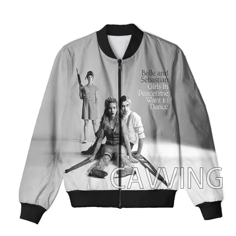 

New Fashion Women/Men's 3D Print Belle and Sebastian Zipper Bomber Jackets Men Overcoat Mens Coat Zip Up Jackets