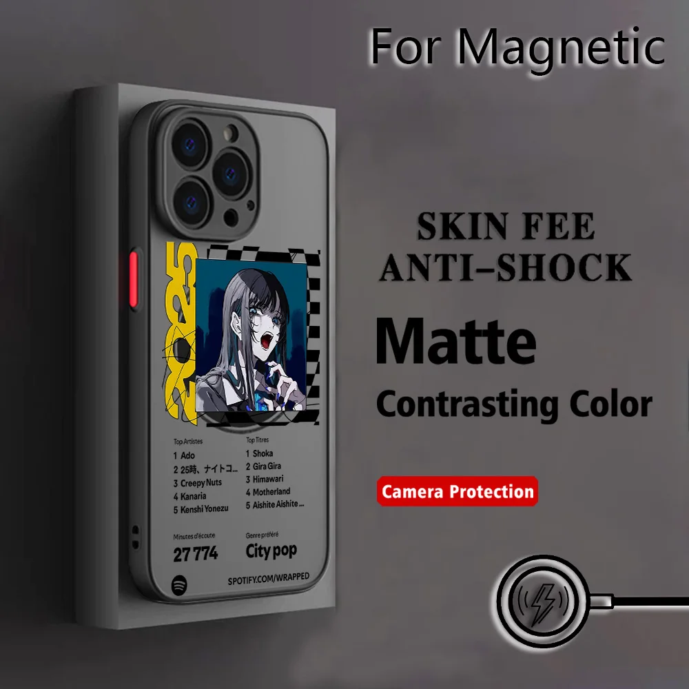 Sleek Magnetic Matte Back Cover
