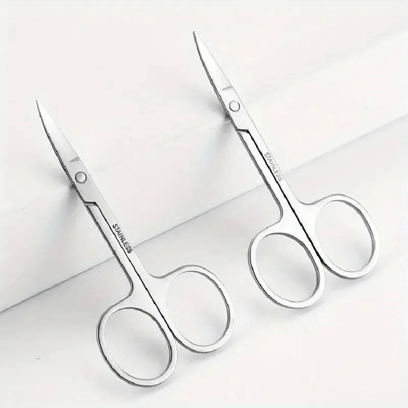 Stainless Steel Eyebrow Scissors, Multi-Functional Trimming Scissors for Men and Women, No Fragrance, Ergonomic Design 6