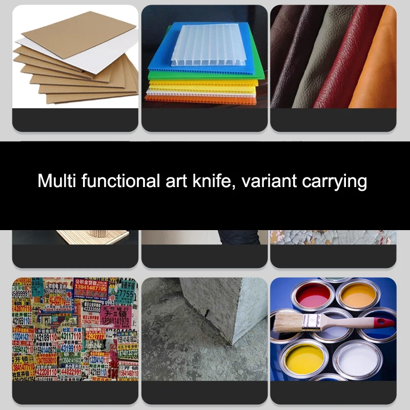 Utility Knife Multifunctional Transforms Scraper Industrial Alloy Material Cutting Tool Household Electrician Glue
