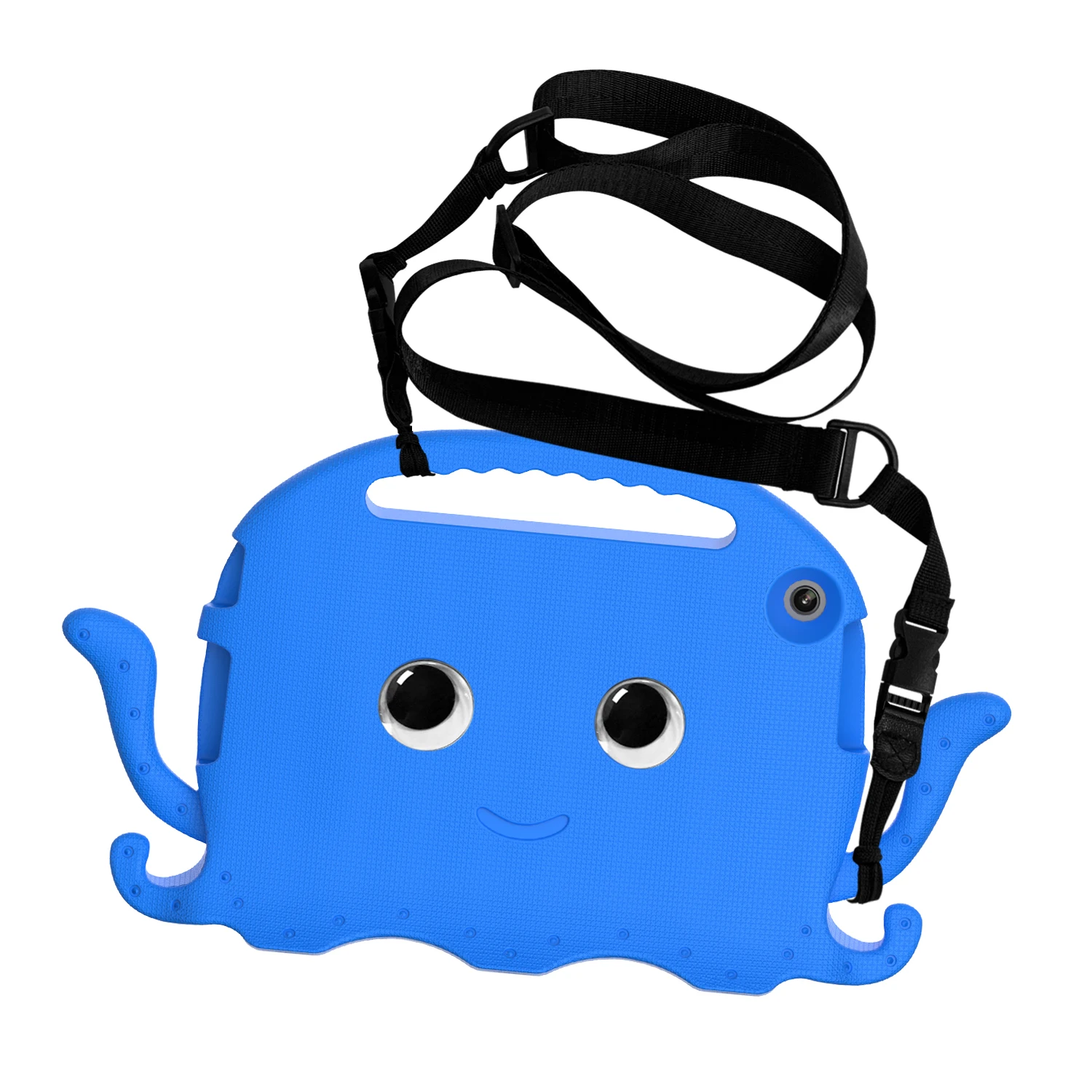 Children's Washable EVA Octopus Tablet Case with Strap - Cartoon Cover