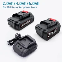 Rechargeable Lithium Battery 6.0Ah 4.0Ah 2.0Ah For Cordless Drill/Saw/Screwdriver/Wrench/Angle Grinder For Makita Power Tool 1