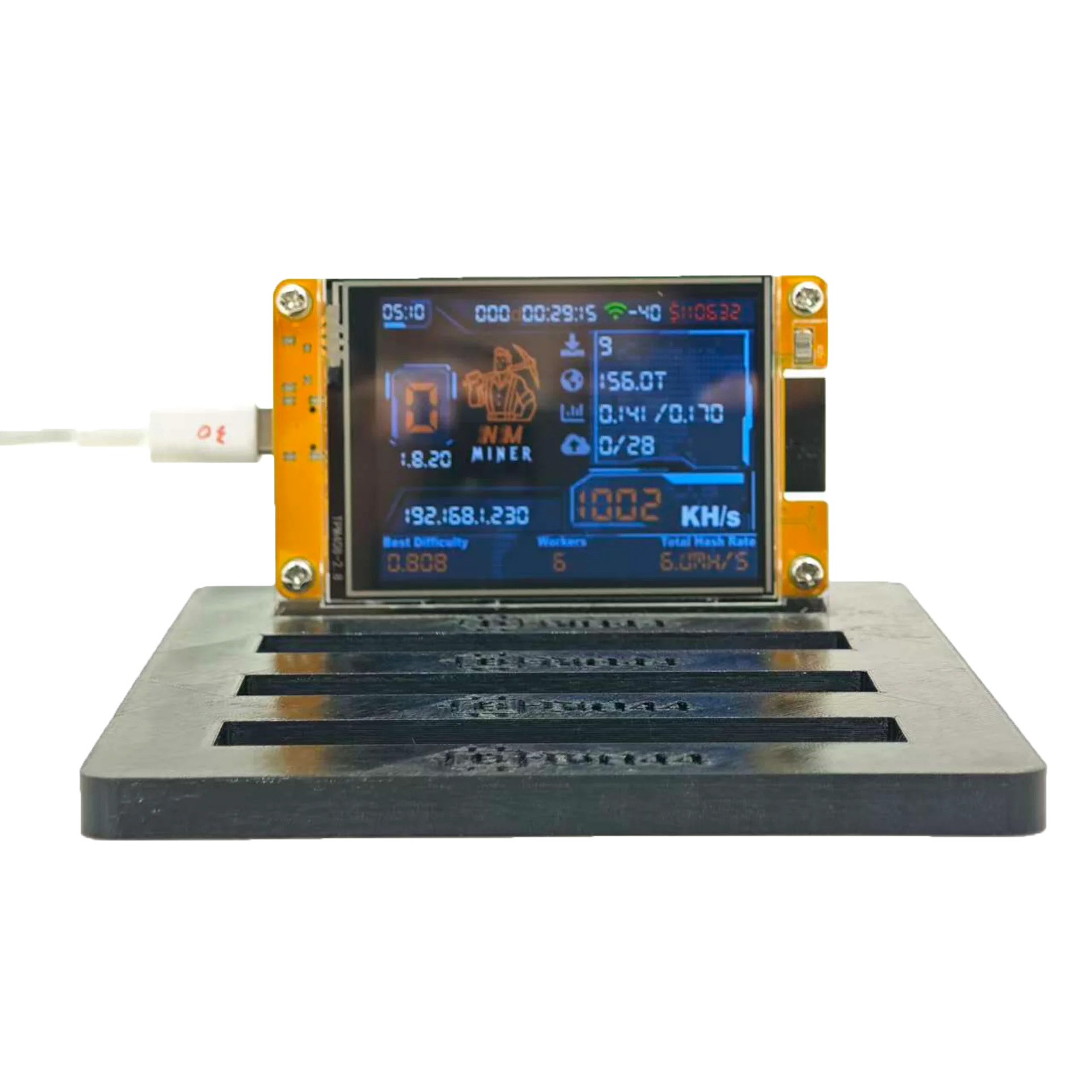 4 pieces NerdMiner V2 NMMiner ESP-2.8 inch Smart Screen Hashrate 980k h/s  Crypto Solo Lottery NMMiner V2 Pro - AliExpress