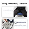 Folding Shower Commode Wheelchair - 300lbs Bedside Commode with Padded Seat, Waterproof Shower Chair with Arms Commode Toilet 3