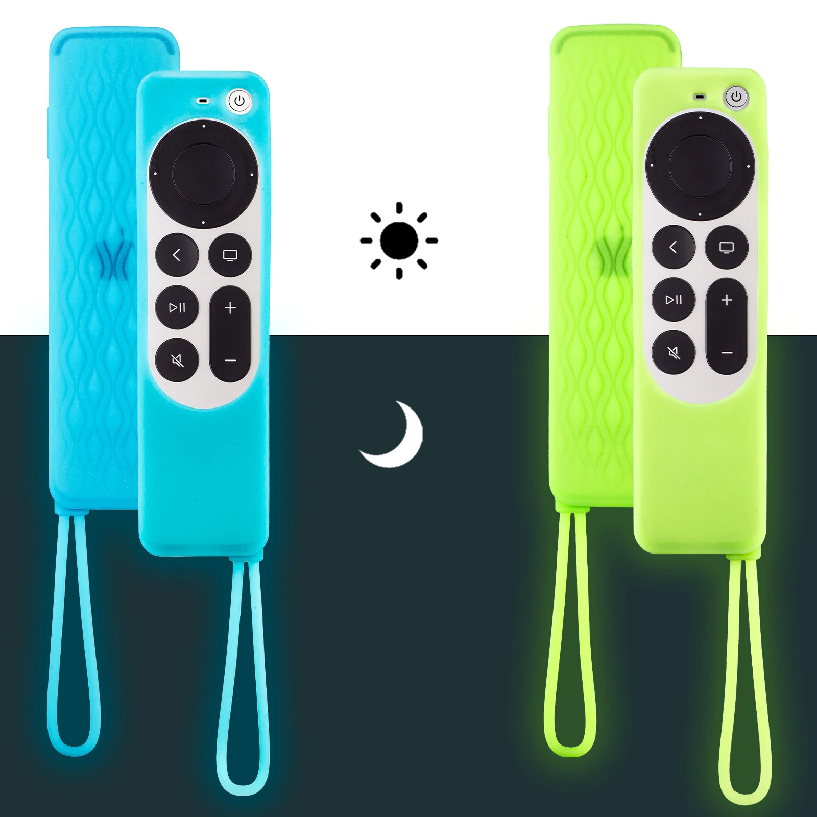 Universal Silicone Remote Protective Case for Apple TV 4K Siri Remote Anti-Slip Shockproof Soft Cover silicone remote case silicone remote cover silicone remote sleeve remote controller cover silicone case protector