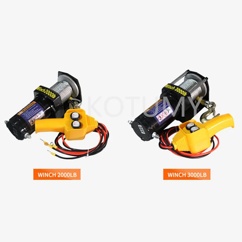 차량 자체 구조 오프로드 윈치, 차량 크레인용 전기 윈치 견인, 12V, 24V