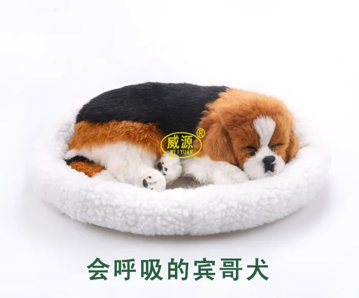 

Breathing dog English Springer Spaniel Elegantes Sprin cute toy sleeping pet vivid toy Home Garden Decoration Crafts