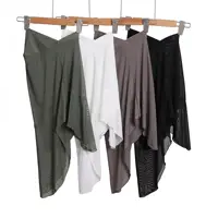 High Quality Muslim Mesh Amira Hijab Pull On Islamic Scarf Head Wrap Pray Scarves Women Headwear Headscarf Turban Hat Full Cover