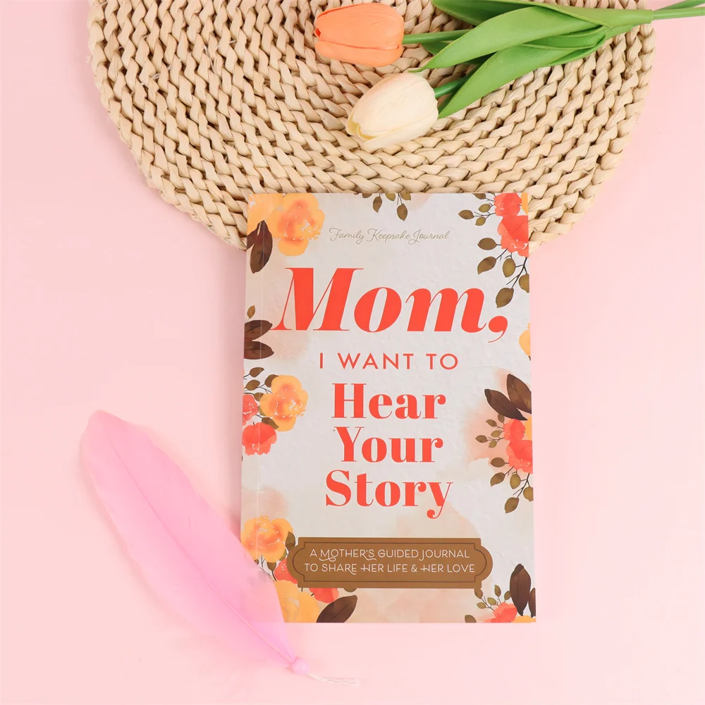 Mom, I Want To Hear Your Story Notebook A Father's Guided Journal Multipurpose Notepad Book Keepsake Journal 4