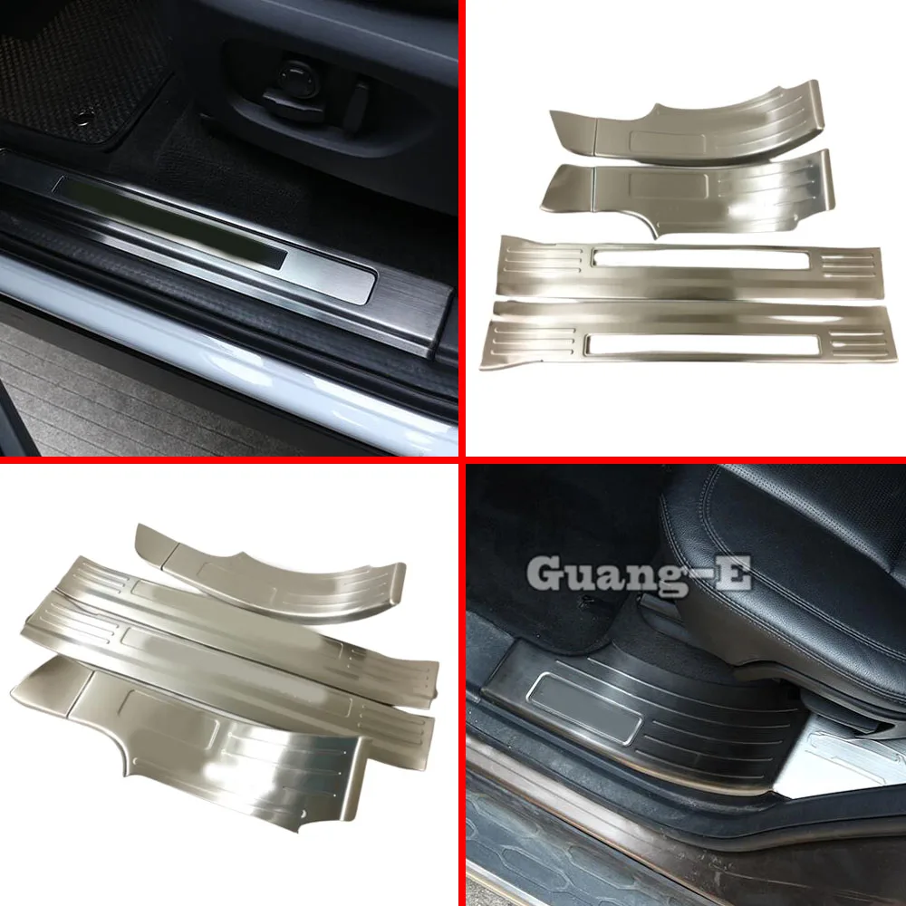 

Stainless Steel Pedal Door Sill Scuff Plate Inner Built Threshold 4pcs For Land Rover Discovery Sport 2015 2016 2017 2018 2019