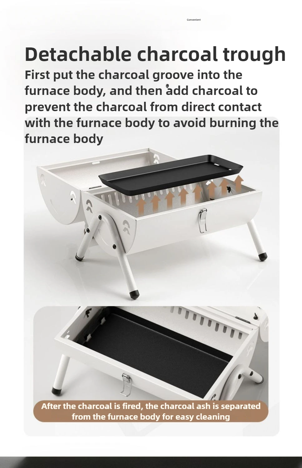 Multifunctional Barbecue Grill Household Portable Double-sided Double-purpose Charcoal Barbecue Grill Stewing and Baking in One
