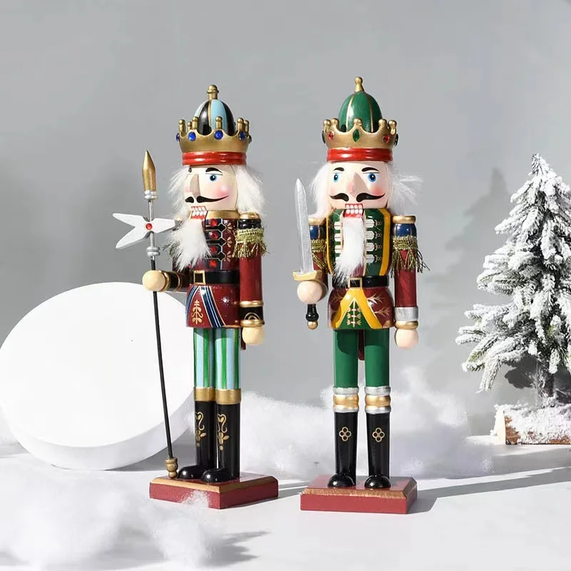 

30 cm nutcracker puppet soldiers decoration to the hotel coffee shop furnishing articles furnishing articles Nordic household g