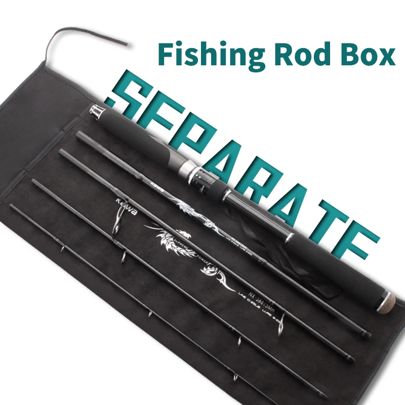 Kawa New Fishing Rod Middle Hard 1.98m Shrink Length 44cm 5 Sections 140g With Original Box Portable Fuji A Ring  EVA Handle