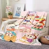 Cute Elf LABUBU Cartoon Blanket Soft and Comfortable Flannel Blanket Children's Nap Blanket Can Be  picnic blanket 6
