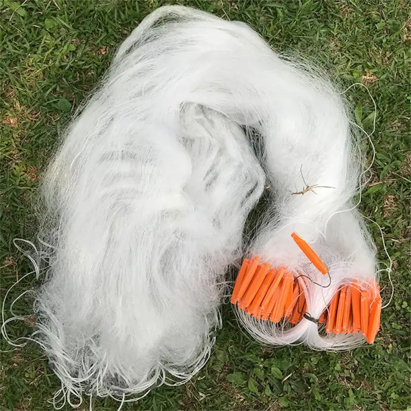 

Three-layer Adhesive Net Large Buoyancy White Bar Net White Silk Silver Fish Net Three-layer Fishing Net Fishing Nets Sunken Net