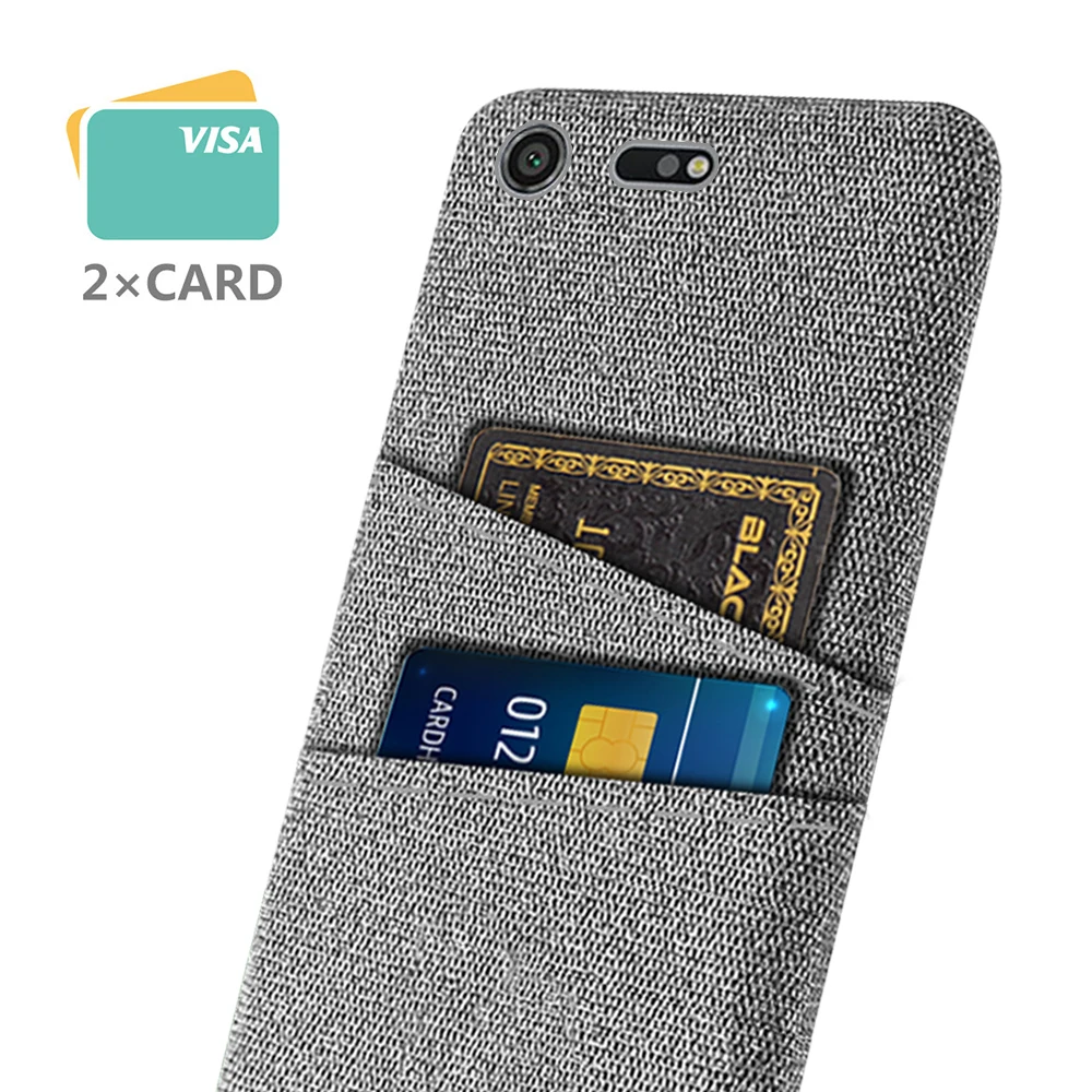 Per Sony Xperia Xz Premium Case Luxury Fabric Dual Card Cover Per Telefono Per Sony Xperia Xz Premium G8141 G8142 5.46 "Funda Coque