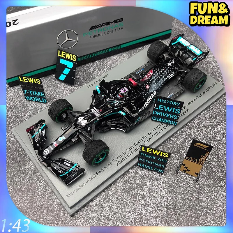Spark 1/43 Mercedes-Benz F1 Modello Di Auto Hamilton 2020 W11 Turchia Station 7 Crown Edition F1 Cars Room Decoration Regalo Di Compleanno