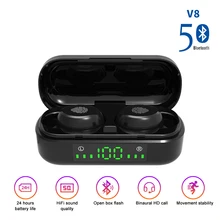 

Bluetooth earbuds 5.0 Wireless headphone Mini Stereo Headset Wireless In-Ear Touch Control Headphone Select Songs for all phones