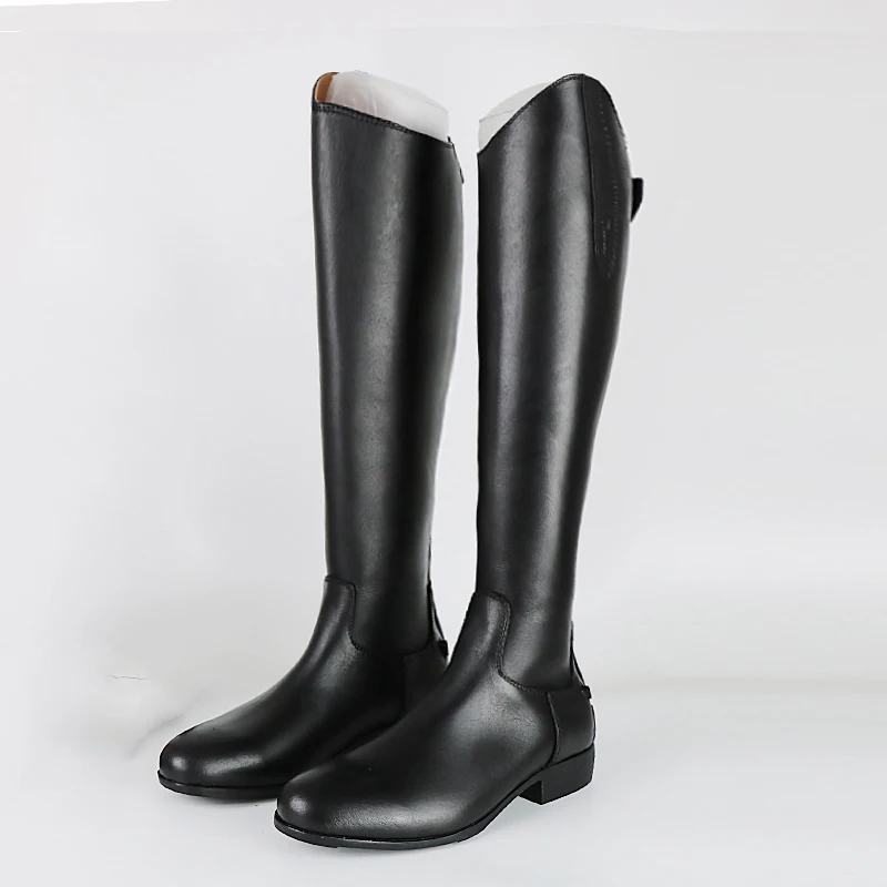 Aoud Saddley Horse Riding Boots Cow Leather Dressage boots Equestrian Unisex Knee Chaps Men