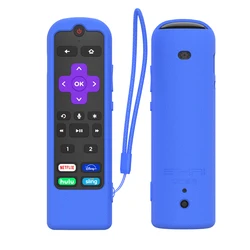 Silicone Shockproof Protective Cover with Lanyard (Dark blue)