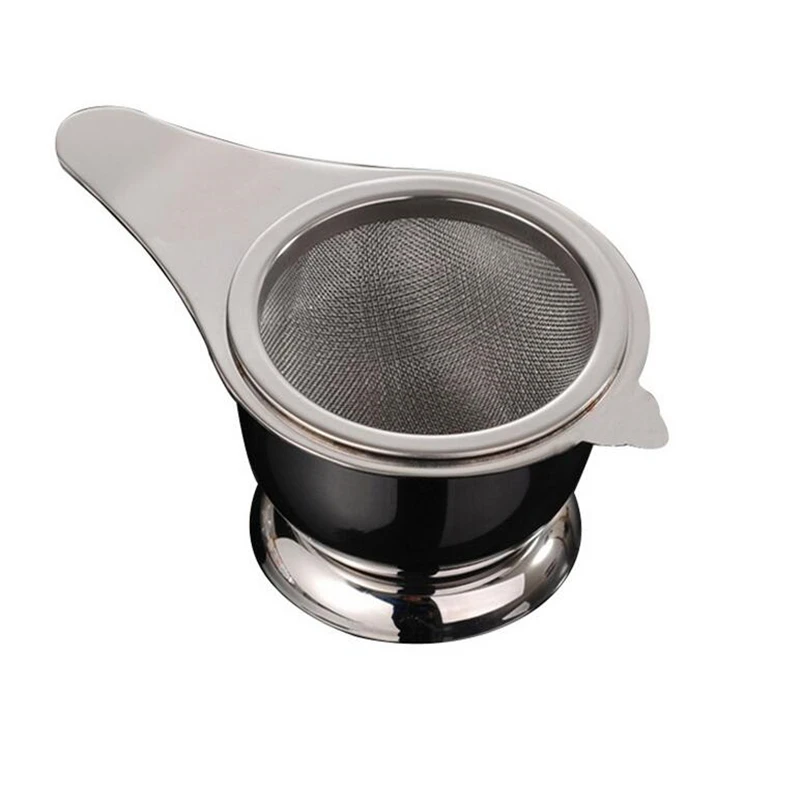 

Hot Sale Stainless Steel Tea Strainer Fine Mesh Chinese Kung Fu Tea Leaf Funnel Filter Kitchen Accessories Funnel Filter Tea